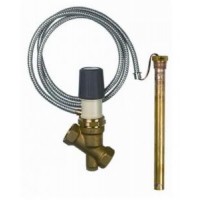 Защитный термостатический клапан перегрева Duco TSK 3/4", датчик 1/2" 95°C, щуп 200мм, капилляр 1300мм (арт. 42370)