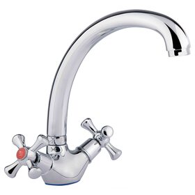 Змішувач для кухні Lidz Lamb 273F двохвентильний LDLAM273FCRM21890 Chrome