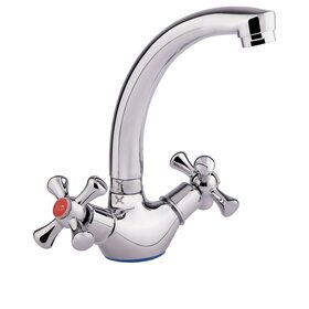 Змішувач для кухні Lidz Lamb 272F двохвентильний LDLAM272FCRM22018 Chrome