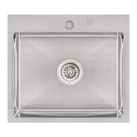 Мийка для кухні інтегрована Lidz Handmade H5045 (LDH5045BRU35383) Brushed Steel 3,0/1,0  мм