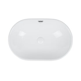 Раковина Qtap Leo 590x400x170 White з донним клапаном QT11114028W