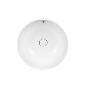 Раковина-чаша Qtap Amazon 430х430х160 White з донним клапаном QT02117043NW