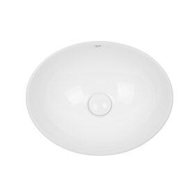 Раковина-чаша Qtap Dove 420x330x150 White з донним клапаном QT06113078W