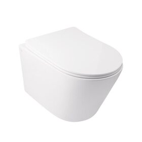 Унітаз підвісний Qtap Swan безободковий Ultra Quiet з сидінням Soft-close QT16335179W