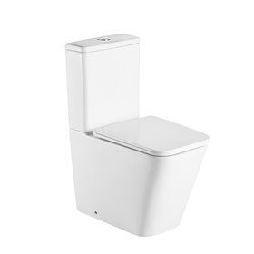 Унітаз підлоговий Qtap Tern Ultra Quiet безобідковий з сидінням Soft-Close QT17226003AW White