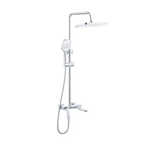 Душова система універсальна Qtap Tern на три споживача (з виливом) QTTER111CRM47591 Chrome