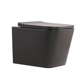 Унітаз підвісний Tern Ultra Quiet 490×365×325 мм, Anthracite, з сидінням Slim Duroplast / Soft-close / Quick Release QT17332303ASAN Qtap