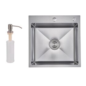 Lidz Handmade H5050H Мийка для кухні інтегрована Decor Honeycomb 2,5/0,5 мм LDH5050DEC48365