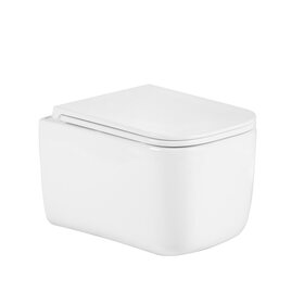 Унітаз підвісний Qtap Gemini Ultra Quiet 485×340×350 мм, White, з сидінням Slim Duroplast / Soft-close / Quick Release QTTAU26W49119